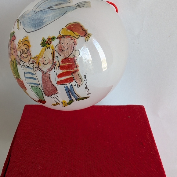 2003 Sally Huss Christmas Ornament “All Children Wish For Peace” - Picture 3 of 4